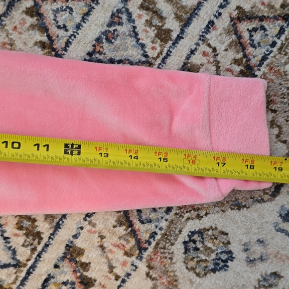 JUICY COUTURE WOMEN'S JUNIOR PINK LONG SLEEVE VELVETEEN PULLOVER CREWNECK LARGE - Picture 15 of 16